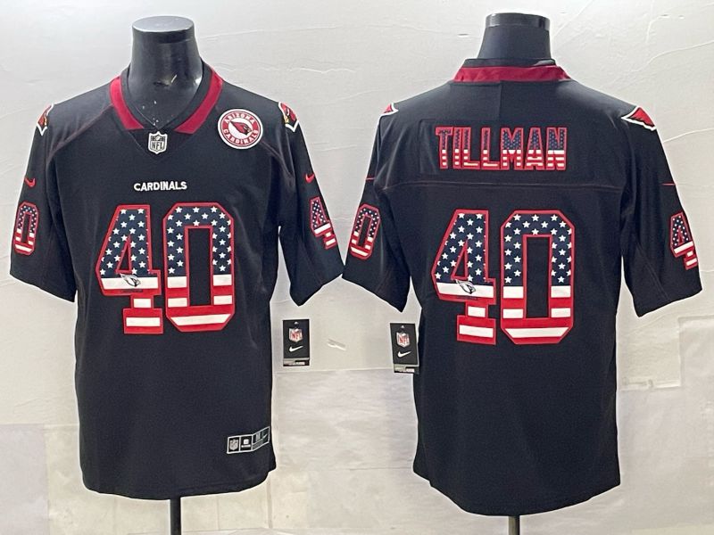 Men Arizona Cardinals #40 Tillman black 2025 Nike Limited NFL Jersey 01